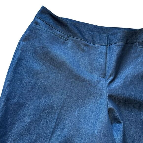 Lane Bryant Denim Chambray Trouser Dress Pants - Picture 3 of 8